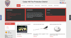 Desktop Screenshot of cedarhillfire.com