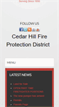 Mobile Screenshot of cedarhillfire.com